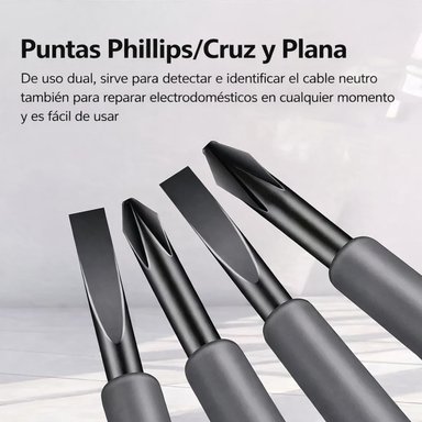 PROBADOR DE CORRIENTE TESTER PANTA MAGNETICA X2 - 9