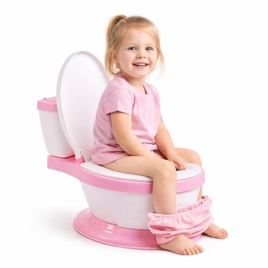 PELELA INFANTIL TIPO WC ENTRENAMIENTO BAÑO - ROSA - 6