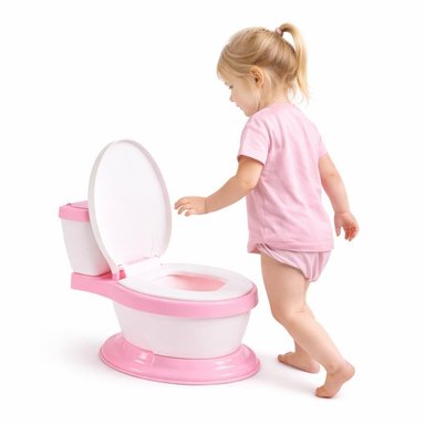 PELELA INFANTIL TIPO WC ENTRENAMIENTO BAÑO - ROSA - 7