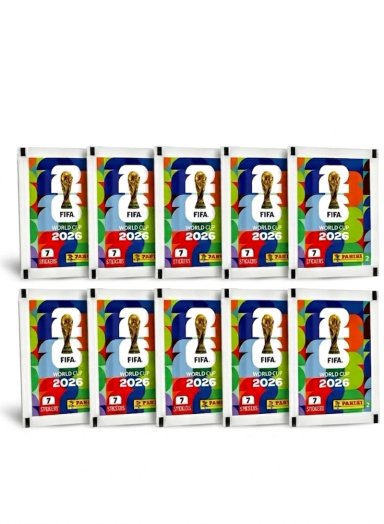 PACK 10 SOBRES PANINI MUNDIAL 2026 STICKERS ORIGINAL - 1