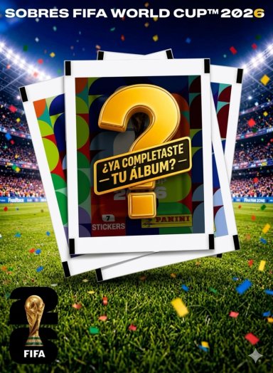 PACK 10 SOBRES PANINI MUNDIAL 2026 STICKERS ORIGINAL - 5