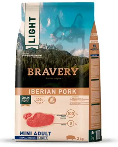 BRAVERY ADULTO CERDO IBÉRICO LIGHT RAZAS PEQUEÑAS 7 KG - 1