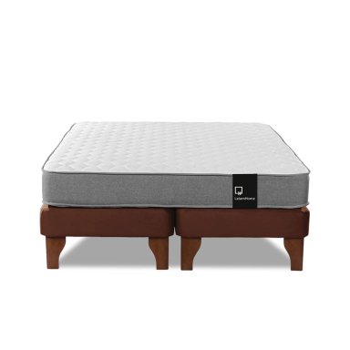 CAMA EUROPEA LATAM HOME ZEN BEST TELA VELVET CHOCOLATE 2 PLAZAS - 2