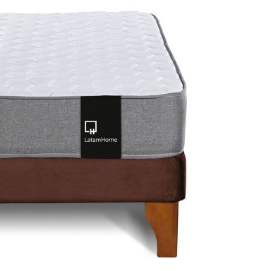 CAMA EUROPEA LATAM HOME ZEN BEST TELA VELVET CHOCOLATE 2 PLAZAS - 3
