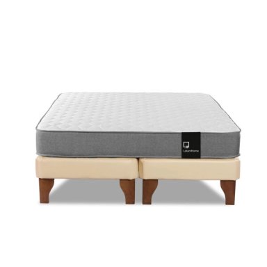 CAMA EUROPEA LATAM HOME ZEN BEST TELA PU BEIGE 2 PLAZAS - 2