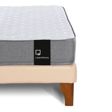 CAMA EUROPEA LATAM HOME ZEN BEST TELA PU BEIGE 2 PLAZAS - 3