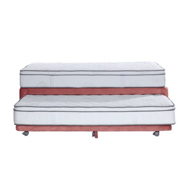 CAMA NIDO ZEN TOP TELA PALO ROSA 1 1/2 PZA - 1