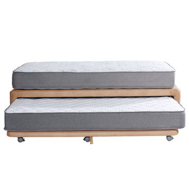 CAMA NIDO ZEN BEST CUERO BEIGE 1 1/2 PZA - 1