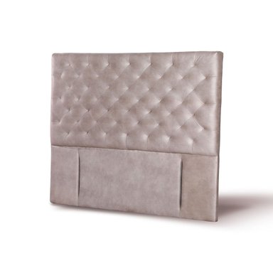 RESPALDO LATAM HOME BRESCIA 2 PLAZAS MADERA CUERO GRIS - 2