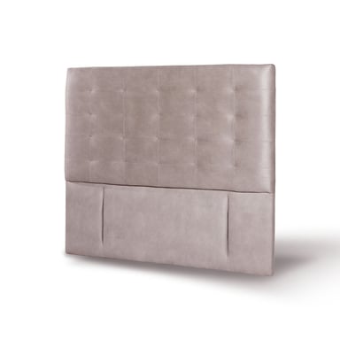 RESPALDO LATAM HOME NÁPOLES 2 PLAZAS MADERA CUERO GRIS - 2
