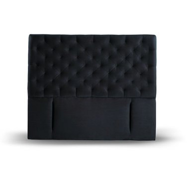 RESPALDO LATAM HOME BRESCIA KING MADERA TELA NEGRO - 1