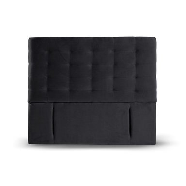 RESPALDO LATAM HOME NÁPOLES KING MADERA TELA NEGRO - 2