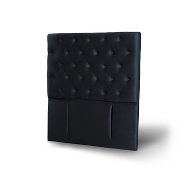 RESPALDO LATAM HOME FLORENCIA 1 PLAZA MADERA TELA NEGRO - 2