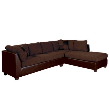 SOFÁ SECCIONAL LATAM HOME PADUA DERECHO 5 CUERPOS CHOCOLATE TELA VELVET - 4