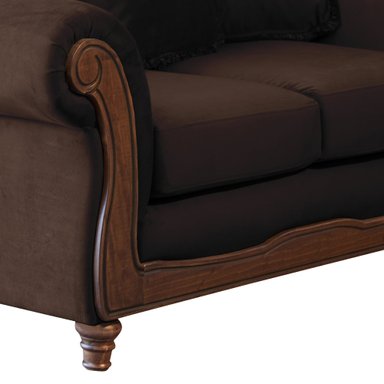 LIVING LATAM HOME RIMINI 3-2 CHOCOLATE TELA VELVET - 3