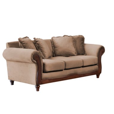 SOFA LATAM HOME RIMINI 3 CUERPOS BEIGE TELA VELVET - 2