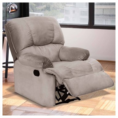 BERGERE LATAM HOME PERUGIA 1 CUERPO GRIS TELA VELVET - 1