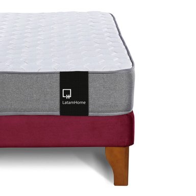 CAMA LATAM HOME ZEN BEST FULL TELA VELVET BURDEO - 3