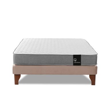 CAMA LATAM HOME ZEN BEST FULL TELA VELVET BEIGE - 1
