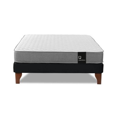 CAMA LATAM HOME ZEN BEST FULL TELA VELVET NEGRO - 2