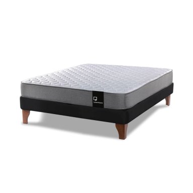 CAMA LATAM HOME ZEN BEST FULL TELA VELVET NEGRO - 3