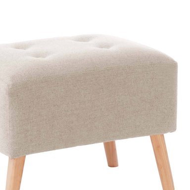 POUF NIZA LINO EN COLOR BLANCO - 2