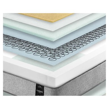 COMBO CAMA CANNON 1,5 PLAZA TEXTIL + RESPALDO TELA GRIS - 8
