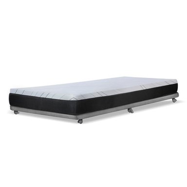 BASE CAMA NIDO 1 PZA 190 CM + COLCHON ZEN PRO TELA GRIS - 1
