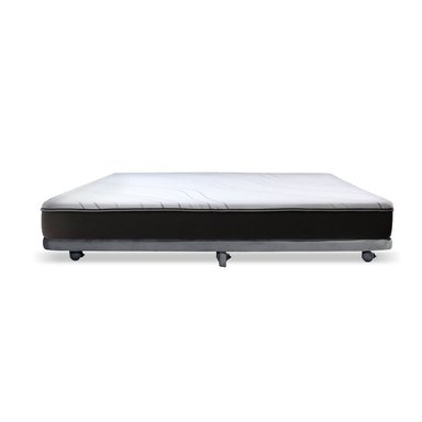 BASE CAMA NIDO 1 PZA 190 CM + COLCHON ZEN PRO TELA GRIS - 2