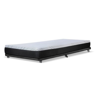 BASE CAMA NIDO 1 PZA 190 CM + COLCHON ZEN PRO TELA NEGRO - 1