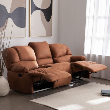 BERGERE PERUGIA RECLINABLE 3 CUERPOS CUERO KENTUCKY - 1