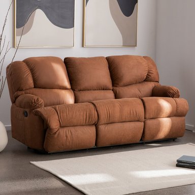 BERGERE PERUGIA RECLINABLE 3 CUERPOS CUERO KENTUCKY - 2