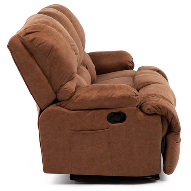 BERGERE PERUGIA RECLINABLE 3 CUERPOS CUERO KENTUCKY - 4