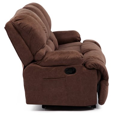 BERGERE PERUGIA RECLINABLE 3 CUERPOS CUERO KENTUCKY - 4