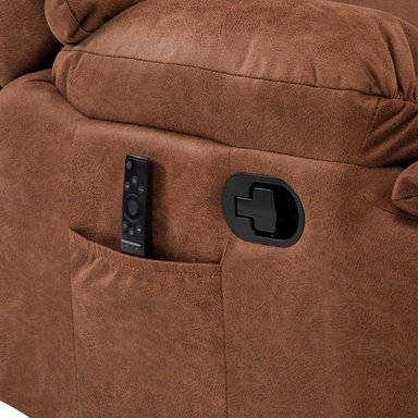BERGERE PERUGIA RECLINABLE 3 CUERPOS CUERO KENTUCKY - 7