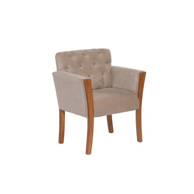 JUEGO DE LIVING 3-1 SOFA VENECIA 3C TELA VELVET BEIGE + SITIAL MUNICH TELA BEIGE - 3