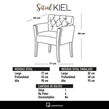 JUEGO DE LIVING 3-1 SOFA VENECIA 3C TELA VELVET BEIGE + SITIAL MUNICH TELA BEIGE - 5