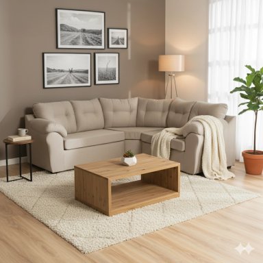 SECCIONAL DECO OUTLET POLONIA 2.1.2 TELA - 1