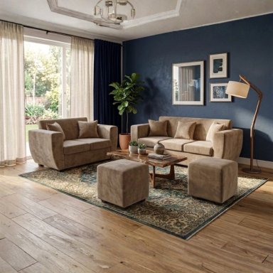 LIVING KANSAS 3.2+ 2 POUF FELPA - 1