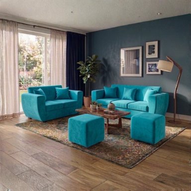 LIVING KANSAS 3.2+ 2 POUF FELPA - 1