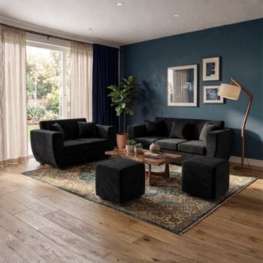 LIVING KANSAS 3.2+ 2 POUF FELPA - 1