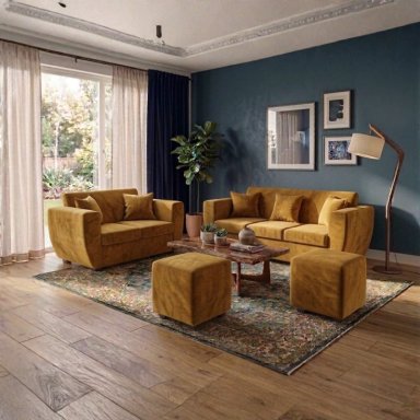 LIVING KANSAS 3.2+ 2 POUF FELPA - 1