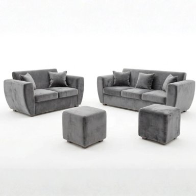 LIVING KANSAS 3.2+ 2 POUF FELPA - 2
