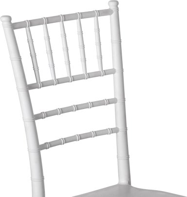 PACK 4 SILLAS CHIAVARI APILABLE PARA COMEDOR TERRAZA EVENTOS EN COLOR BLANCOS - 4