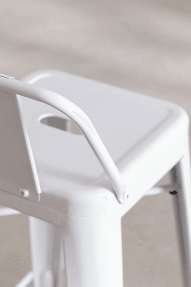 TABURETE TOLIX CLASICO EN COLOR BLANCO 66CM - 4