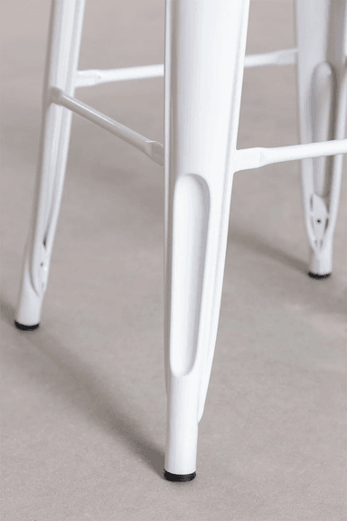 TABURETE TOLIX CLASICO EN COLOR BLANCO 66CM - 6