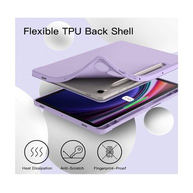 FUNDA JOIGO SMART COVER PARA TAB SAMSUNG S9 FE + PLUS LILA - 5