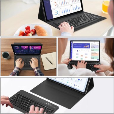 FUNDA CON TECLADO JOIGO EN ESPAÑOL PARA SAMSUNG S9 ULTRA BK - 2