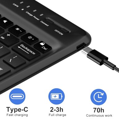 FUNDA CON TECLADO JOIGO EN ESPAÑOL PARA SAMSUNG S9 ULTRA BK - 4