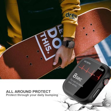 CARCASA PROTECTOR CON LAMINA COMPATIBLE CON APPLE WATCH 49MM TRANSAPARENTE - 5
